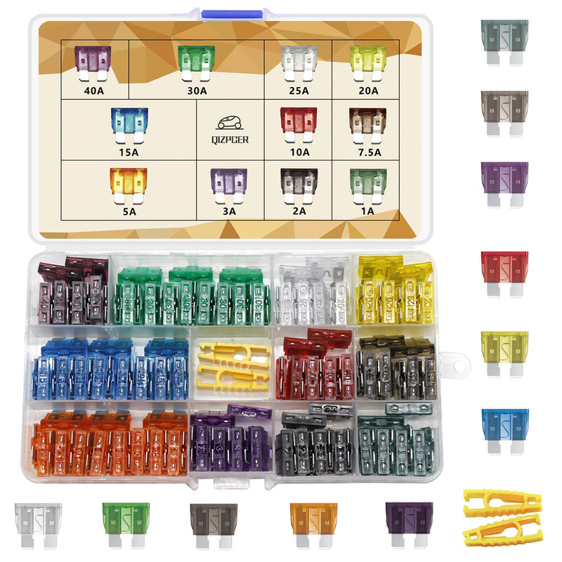 140 Pieces Fuses Automotive - Standard Blade Car Fuse Kit, Auto Fuse Assorted for Marine, RV, Camper, Boat, Truck (1A 2A 3A 5A 7.5A 10A 15A 20A 25A 30A 40AMP/ATC) - NewNest Australia