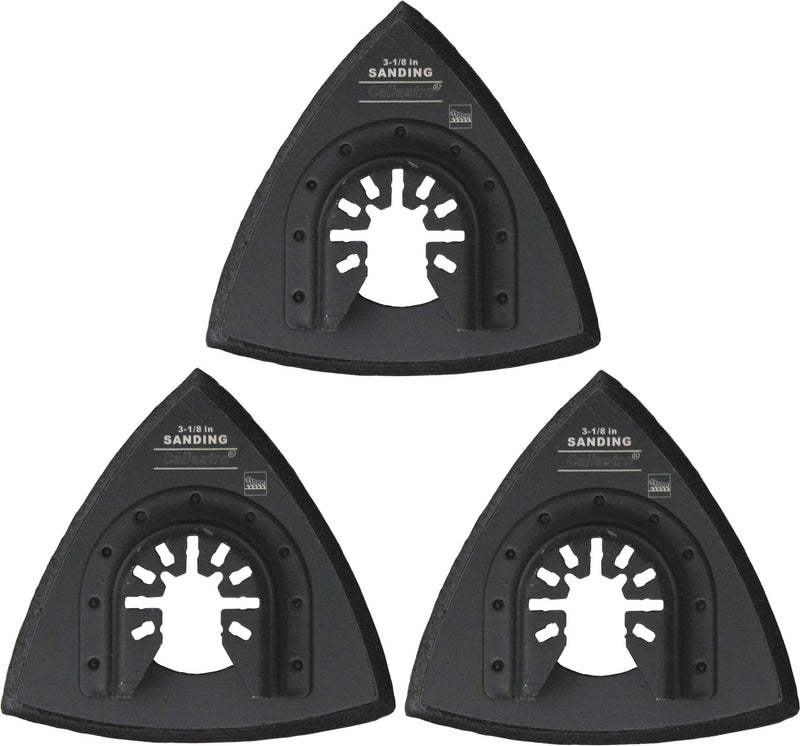 Oscillating Multitool Universal Quick-Release Triangle Sanding Pads for Hook & Loop Sandpaper - 3 Pack of 3-1/8 Inch Sander Pads - NewNest Australia