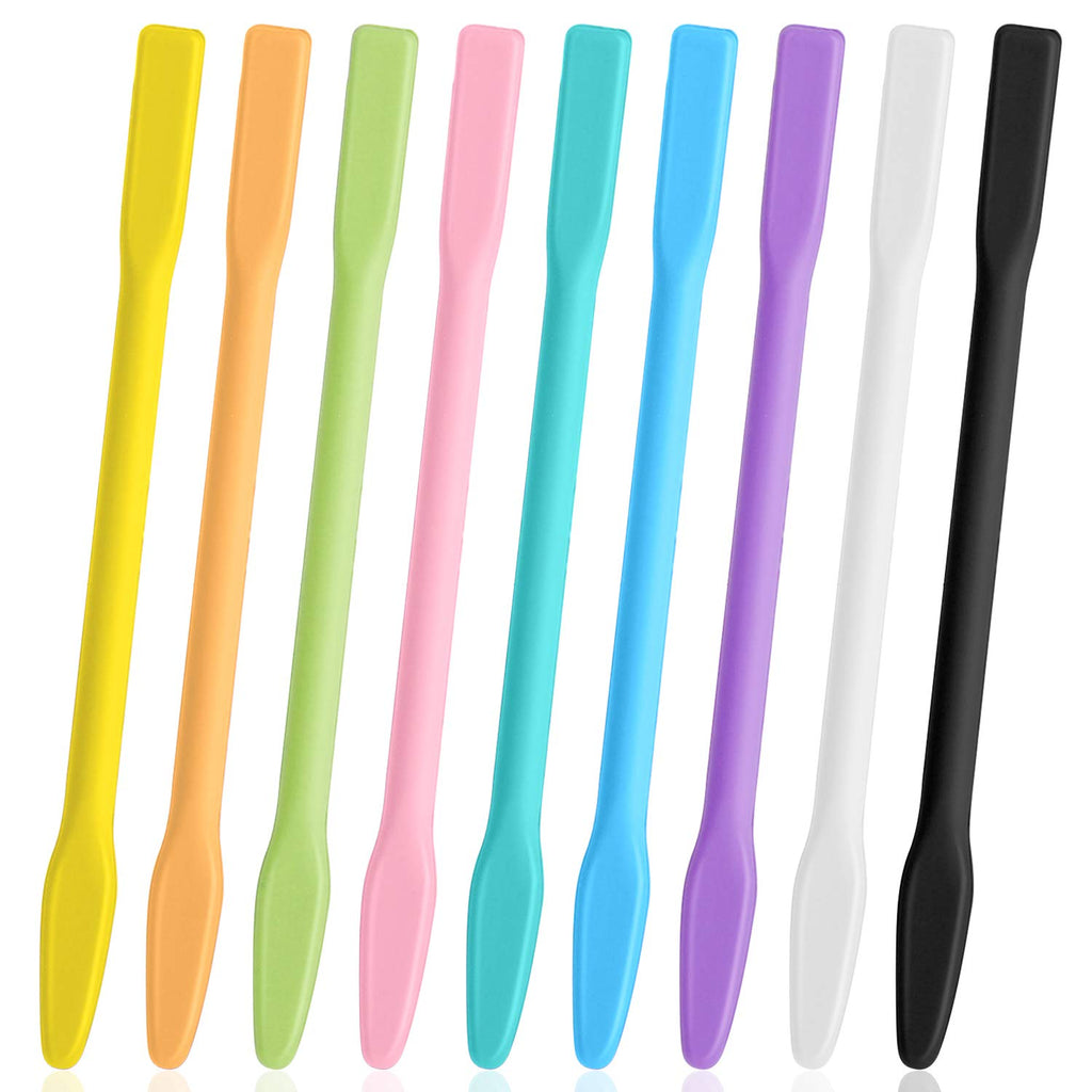 9PCS Colored Silicone Stir Sticks, Gartful Reusable Epoxy Resin Stir Sticks, for Resin Mixing, Paint, Making Glitter Tumblers Cups, Arts, Crafts, Facial Mask Stirring Rods, 9 Colors 9PCS-Smaller stick*9 - NewNest Australia