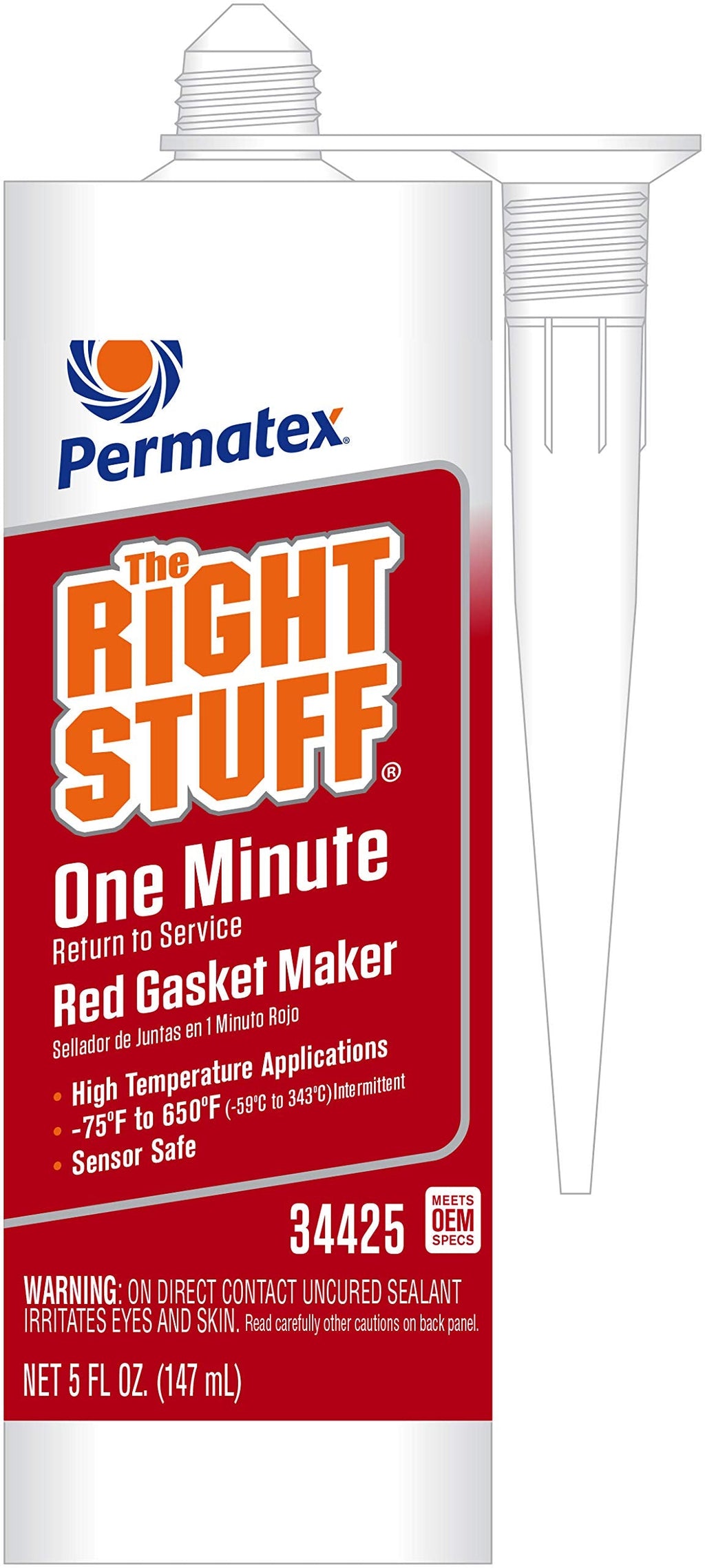 Permatex Right Stuff Red High Temperature Gasket Maker 5 oz - NewNest Australia