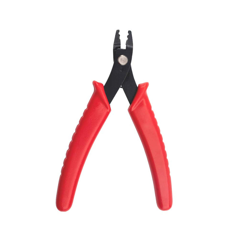 Pandahall 1Set Red Steel Micro Tube Beads Crimper Crimping Pliers Wire Cutter Jewelry Making Tools 5x3.2 Inch Red-5x3.2 Inch - NewNest Australia