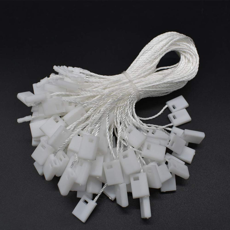 7 Inch Hang String Tag Fasteners Nylon Snap Lock Pin Loop Fastener Hook Ties 1000Pcs (White) - NewNest Australia