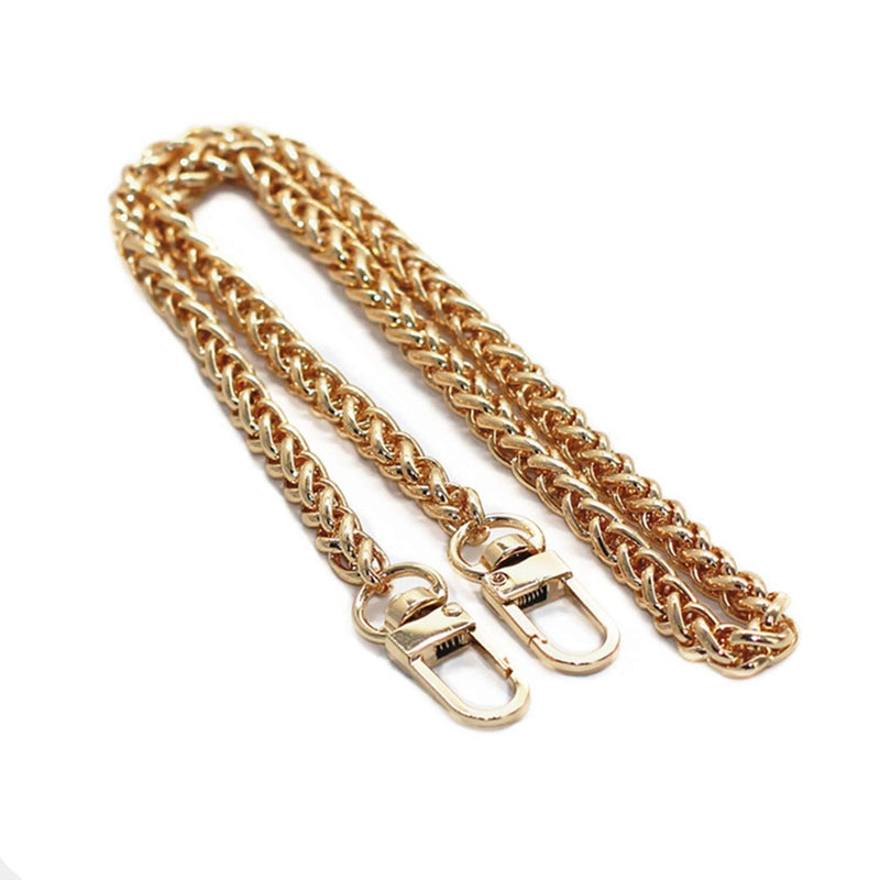 Model Worker Iron Lantern Chain Strap Handbag Chains Purse Chain Straps Shoulder Cross Body Replacement Straps with Metal Buckles (Gold, 23.6") Gold 23.6" - NewNest Australia