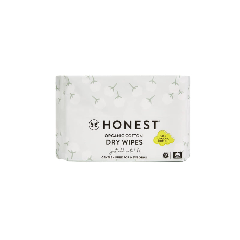 HONEST Organic Cotton Dry Wipes, 48 Count 48 Count (Pack of 1) - NewNest Australia