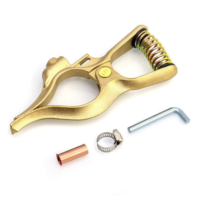 QWORK 500-Amp Welding Ground Clamp, Brass 500 Amp - NewNest Australia