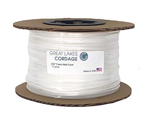 Upholstery Plastic Foam Welt Cord Piping (3/32" - 75 yds) 3/32" - 75 yds - NewNest Australia
