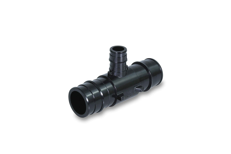 Supply Giant GQUF1402 PEX-A Reducing Tee Pipe Fitting Plastic Poly Alloy 1-1/4'’ x 3/4'' Expansion Barb Black, 1-1/4 x 3/4 1-1/4 x 1-1/4 x 3/4 - NewNest Australia