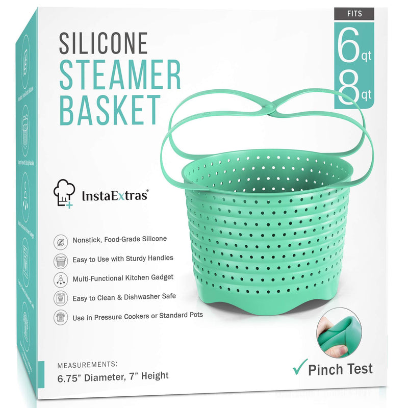 Silicone Steamer Basket Compatible With Instant Pot, Ninja Foodi Pressure Cookers 5-Qt 6-Qt 8-Qt - Silicon Steam Strainer Insert Accessories For Steaming Food, Vegetable - NewNest Australia