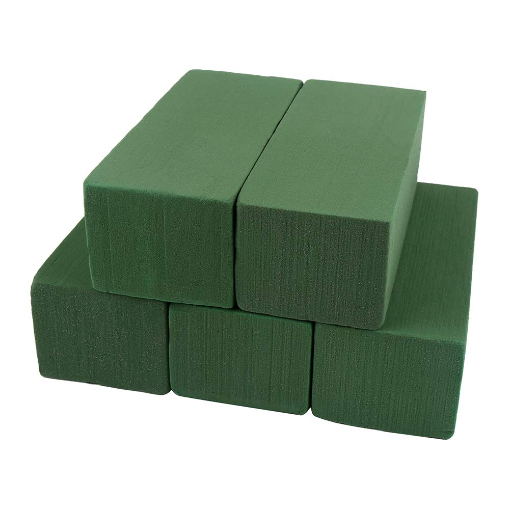 CCINEE Floral Foam Bricks,Florist Styrofoam Green Blocks Supplies for Flower Arrangement DIY Craft,Pack of 5 - NewNest Australia