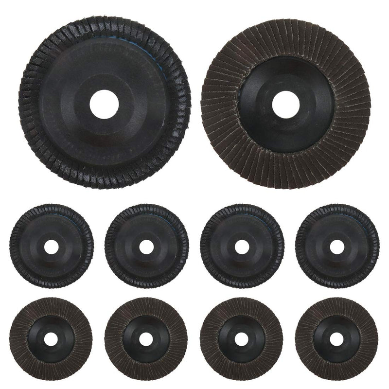 Sydien 10pcs 4" 120 Grit Alumina Flap Disc Grinding Wheel for Polishing Metal - NewNest Australia