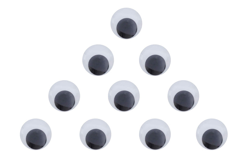 Sowaka 10 Pcs 1.5 Inch Wiggle Eyes Self Adhesive Round Googly Eyes for Craft Art Scrapbooking DIY Accessories Home Décor Party Supplies Decoration - NewNest Australia