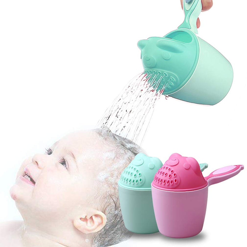Rinse Shampoo Rinser Baby Rinse Cup Baby Bath Rinser Wash Hair Cup by Protecting Infant Eyes (Green) Bear-Green - NewNest Australia