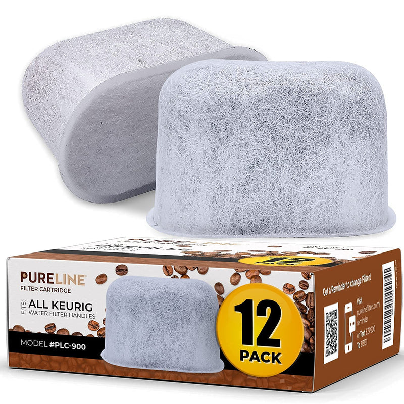 12 Pack Keurig Compatible Charcoal Replacement Water Filters by Pureline- Universal Fit for Keurig 2.0 and older models - NewNest Australia