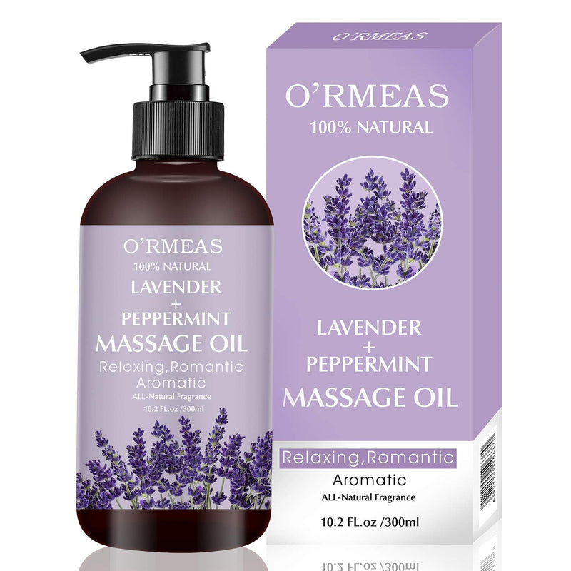 Massage Oil for Relaxing, Massaging Joint Pain Relief Massage Oil Lavender and Peppermint Massage Oils Moisturizing Body Oil for Men and Women 10.2 fl.oz - NewNest Australia