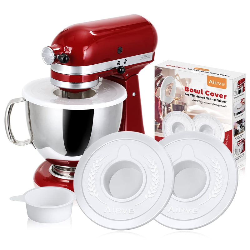 AIEVE Mixer Bowl Covers for KitchenAid 4.5-5 Qt Tilt-Head Stand Mixer, 2 Pack Stand Mixer Cover Mixer Bowl Lids Mixer Splash Guard Compatible with Kitchen aid Mixer Assecories Kitchenaid Classic - NewNest Australia