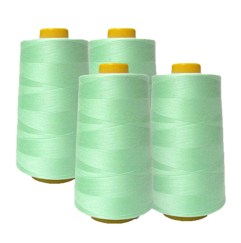 AK TRADING CO. AK Trading 4-Pack Aqua All Purpose Cones (6000 Yards Each) of High Tensile Polyester Thread Spools for Sewing, Quilting, Machines, Overlock Sergers, 4 Count - NewNest Australia