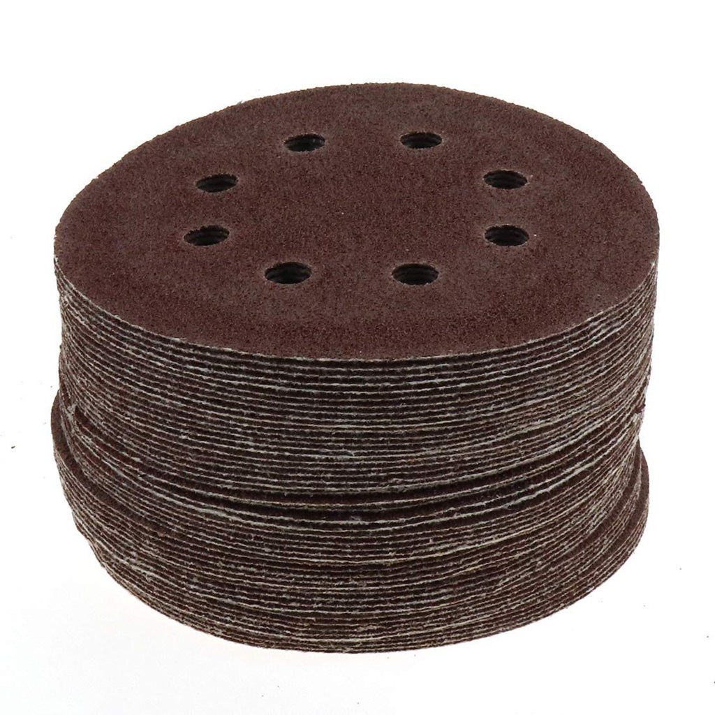 Quluxe Pack of 50 5-Inch 40 Grit 8-Hole Sanding Discs with Tack Cloth for Power Random Orbit Sanders 40 Grit(50 Pcs) - NewNest Australia