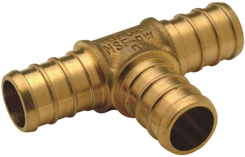 10 PIECES 1/2" X 1/2" X 1/2" PEX TEE - BRASS CRIMP FITTINGS (LEAD-FREE BRASS) - NewNest Australia