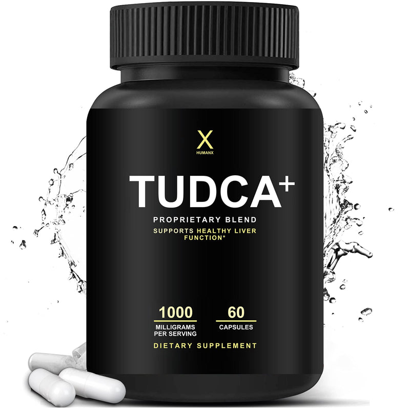 TUDCA+ 1000mg (Tauroursodeoxycholic Acid) - Third Party Tested - Liver Support Supplement, 1000mg Per Serving, Liver Health Aid for Detox and Cleanse - Tudca Bile Salt - by HumanX - NewNest Australia