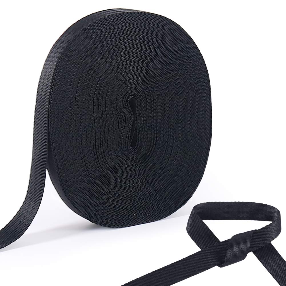 Shintop Durable Tree Tie Strap, 65 Feet Pull Tape for Garden Plant Supports (2200 LBs Tensile Strength, Black) - NewNest Australia