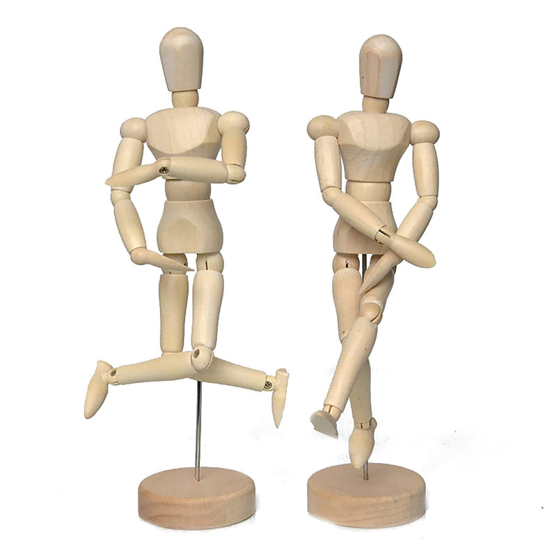 Artist Wooden Manikin Mannequin Sketching Lay Figure Drawing Model Aid Human Figure Artist Draw Painting Model Mannequin Jointed Doll for Art Drawing Human Figure 4.5 inch - NewNest Australia