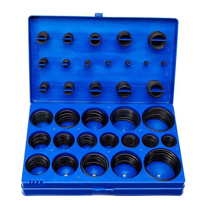 BUSY-CORNER 407 Pieces SAE Universal O-Ring Kit, Set of 32 USA Standard Sizes, Buna-N 70A, Rubber Seals O Rings, for Faucet, Professional Plumbing, Automotive SAE 407PCS - NewNest Australia