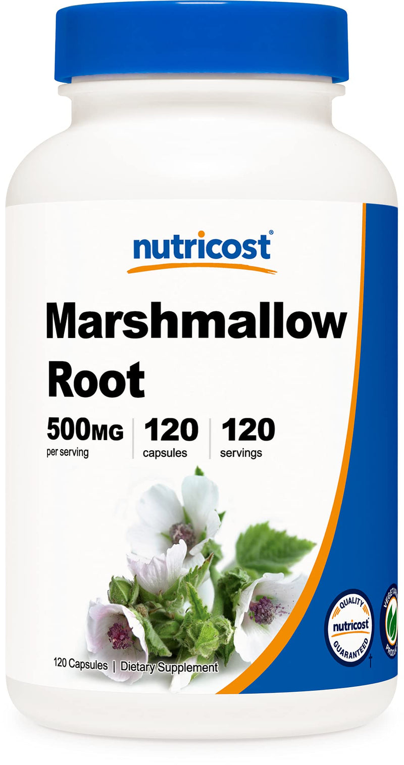 Nutricost Marshmallow Root 500mg, 120 Vegetarian Capsules - Gluten Free & Non-GMO - NewNest Australia