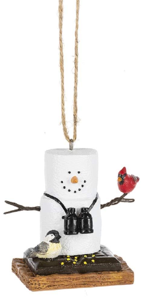 NewNest Australia - Midwest-CBK S'Mores Birdwatcher Holding a Cardinal Decorative Ornament 