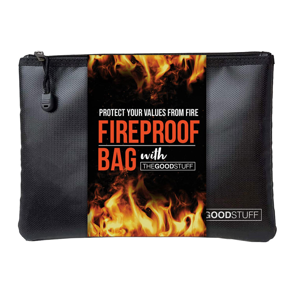 The Good Stuff Water and Fireproof Pouch (2000℉) - Protect Money, Passports, and Documents with a Fireproof Money Bag for Cash, Safe Money Storage Bags Fire Proof Waterproof - NewNest Australia