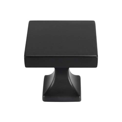homdiy Black Cabinet Knobs Drawer Knobs- LS6785BK Solid Square Dresser Knobs Kitchen Cabinet Hardware Black Cabinet Knobs for Dresser Drawers, Closet 10 Pack - NewNest Australia