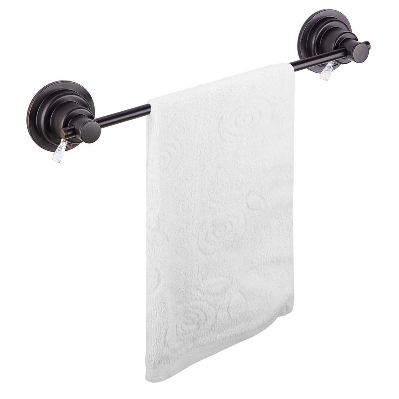 JiePai Suction Cup Towel Bar,Removable Modern Vacuum Suction Towel Holder for Bathroom Door Adhesive Towel Bar Suction Towel Rack Holder (Suction Towel Bar-16 inch Rubbed Bronze) Suction Towel Bar-16 Inch Rubbed Bronze - NewNest Australia