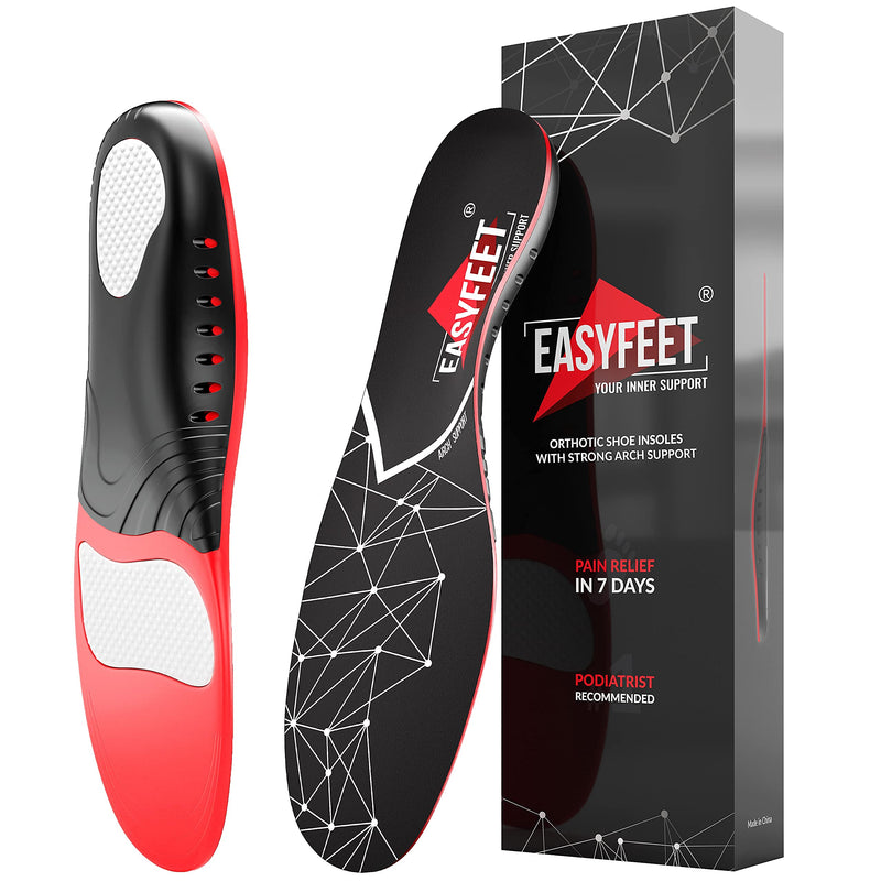 Plantar Fasciitis Arch Support Insoles for Men and Women Shoe Inserts - Orthotic Inserts - Flat Feet Foot - Running Athletic Gel Shoe Insoles - Orthotic Insoles for Arch Pain High Arch - Boot Insoles Black XS(Men 4.5-6.5/Women 5.5-7.5) - NewNest Australia