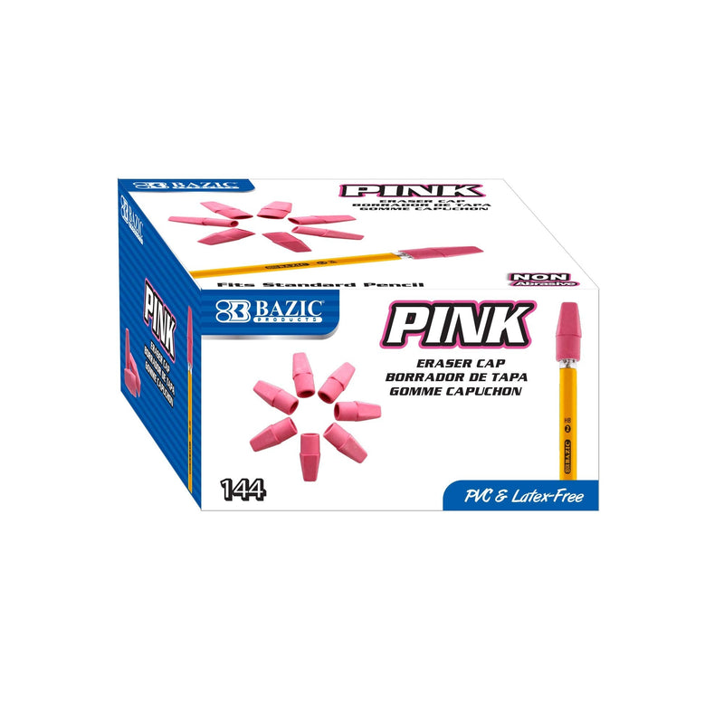 BAZIC Pink Eraser Top, Latex Free Pencil Tops Erasers, Arrowhead Caps Erasers for Kids Student Bulk Packs for School Supplies, Total 144 Count 144-count 1-Pack - NewNest Australia