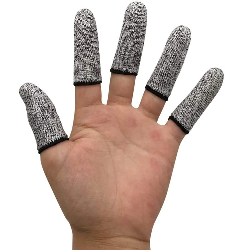 6 PCS Finger Cots Cut Resistant Protector, Finger Covers for Cuts, Gloves Life Extender, Cut Resistant Finger Protectors for Kitchen, Work, Sculpture, Anti-Slip, Reusable 6 Count (Pack of 1) - NewNest Australia