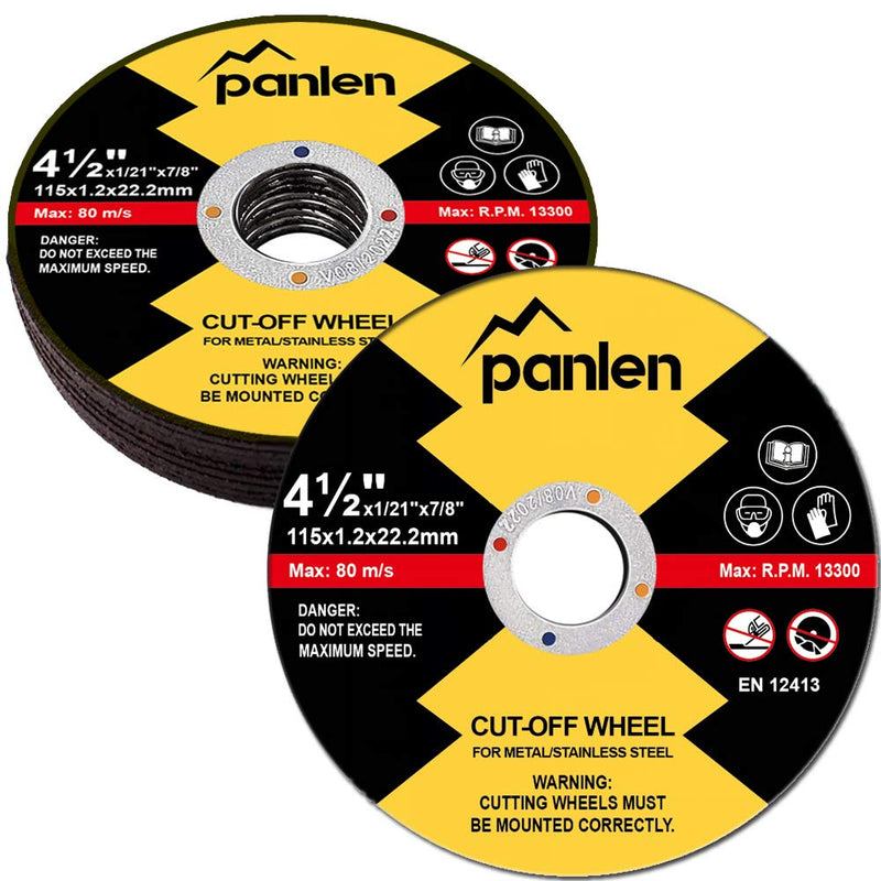 10 Pack Panlen Cutting Wheel,4-1/2 inch Metal &Stainless Steel Cut-Off Disc,Thin Metal Cutting Disc for Angle Grinder by Panlen (10) 10 - NewNest Australia