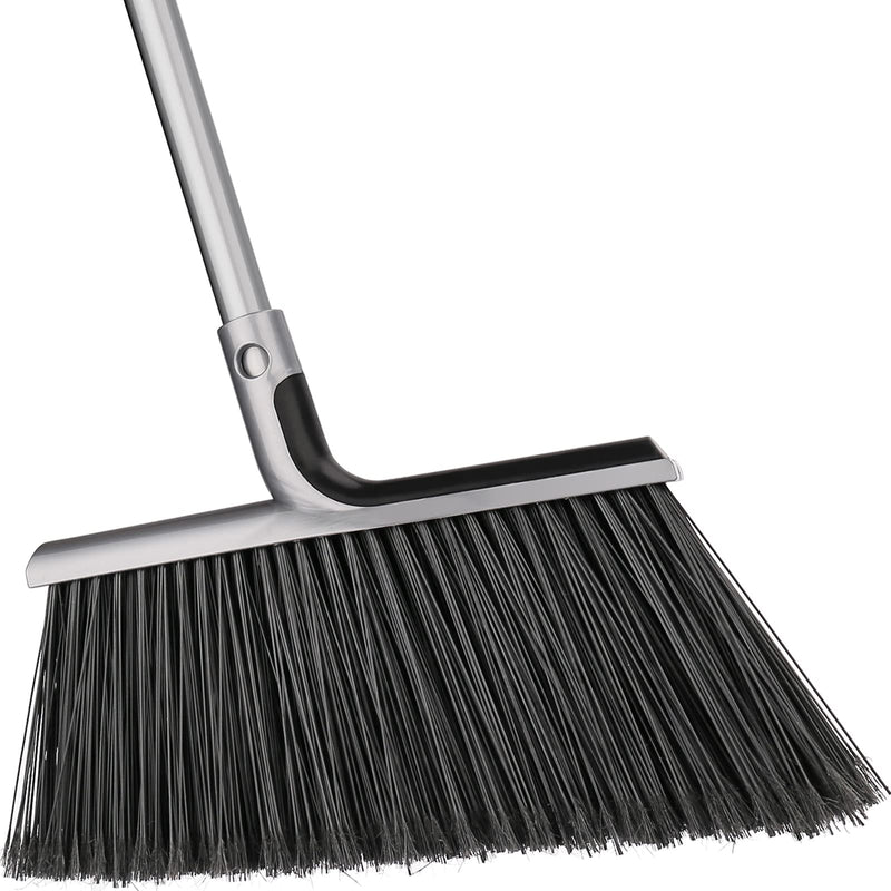 Outdoor/Indoor Broom for Floor Cleaning with 58 inch Long Handle, Angle Brooms Heavy Duty for Home Garage Kitchen Office Courtyard Lobby Lawn Concrete - NewNest Australia