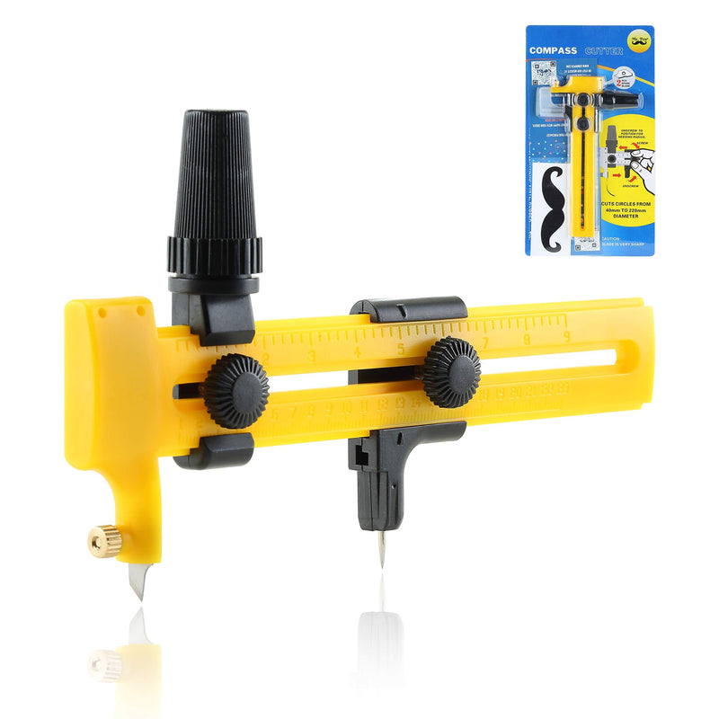 Mr. Pen- Compass Circle Cutter, 6.25In, Circle Cutter, Fabric Circle Cutter, Circle Cutter for Paper Crafts, Compass Cutter, Circular Cutter, Cutting Compass, Circle Cutter for Fabric - NewNest Australia