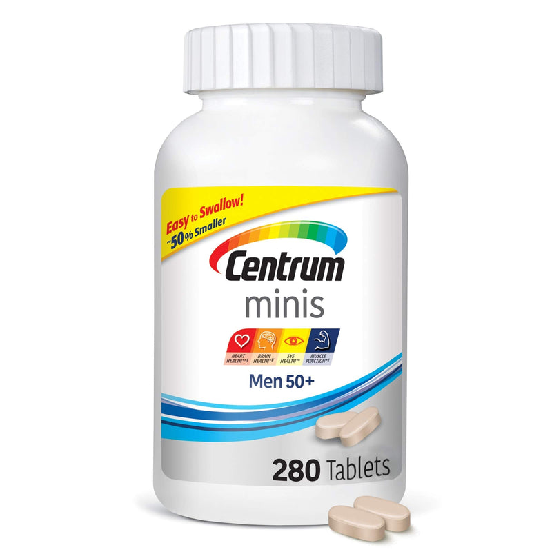 Centrum Minis Men 50+ (280 Count) Multivitamin/Multimineral Supplement Tablets Unflavored 280 Count (Pack of 1) - NewNest Australia