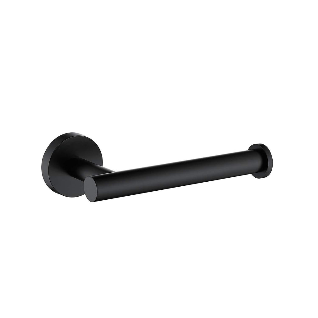 TASTOS Matte Black Toilet Paper Holder SUS304 Stainless Steel, Modern Round Tissue Roll Holders Wall Mount, Toilet Paper Roll Dispenser Bathroom 5 inch TP Holder for Kitchen Washroom 1 - NewNest Australia