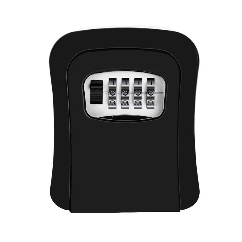 ZHEGE Lock Box, Key Storage Lock Box with 4 Digit Combination for House Key, Office, Realtors, Contractors (Holds up to 5 Keys) Black - NewNest Australia