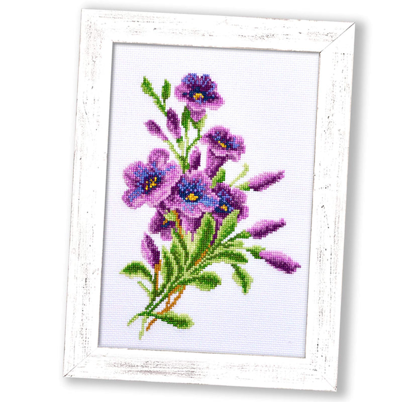 American Bell-Flower Counted Cross Stitch Kit – Flower DIY Embroidery Set American Bell-Flower - NewNest Australia
