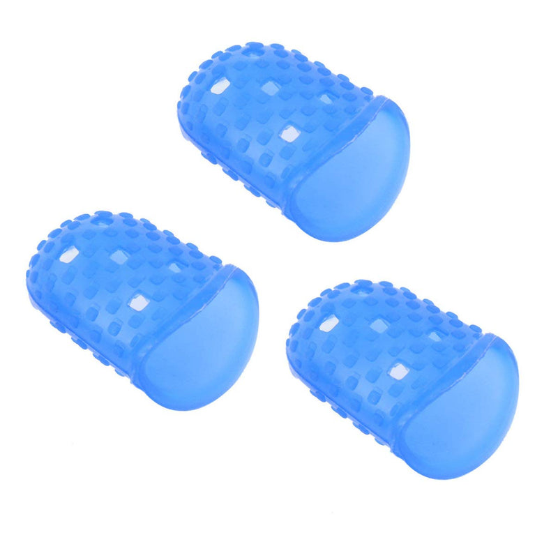 NUOBESTY Finger Tips Anti Slip Reusable Silicone Fingertip Protector Guard Pads for Money Counting Paper Sorting Sewing Crafting Guitar Playing 3pcs S - NewNest Australia