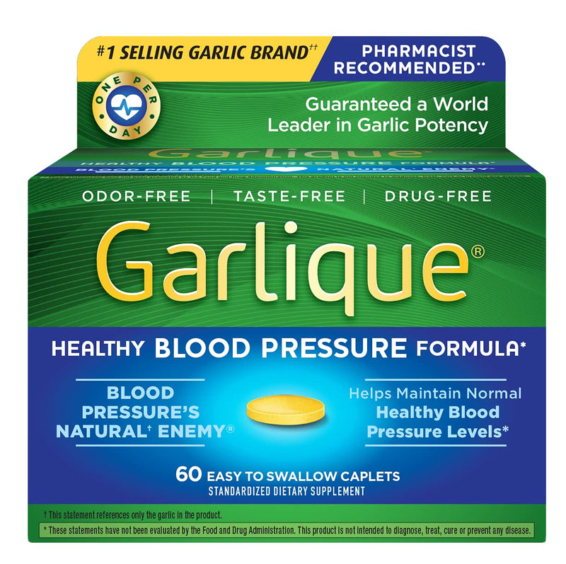 Garlique Healthy Blood Pressure Formula 60 ct (Pack of 1) - NewNest Australia