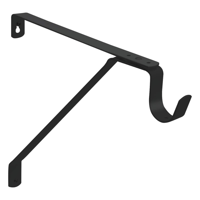 Nuk3y Heavy Duty Adjustable Shelf Rod Support Bracket (Black) Black - NewNest Australia