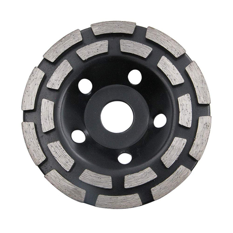 NUZAMAS 4-1/2" Double-Row Diamond-Cup Grinding-Wheel 115mm for for Concrete and Paint, Epoxy, Mastic, Coating Removal - NewNest Australia