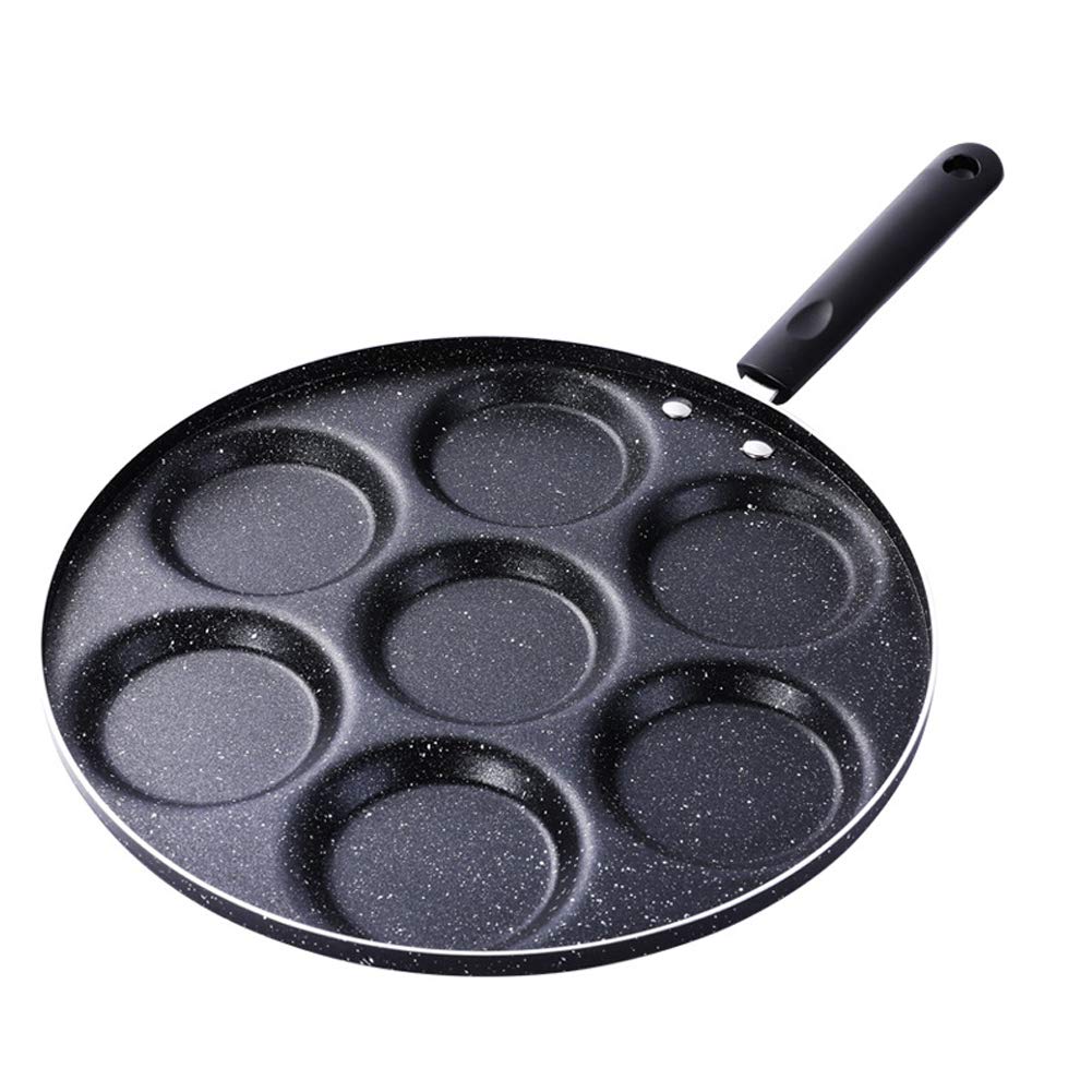 CHENJIEUS Home Kitchen Breakfast Omelette Pan, 7-hole Egg Frying Pan Non-stick Pancake Mold, Easy To Clean, Lazy Pan Provides All-in-one Breakfast. - NewNest Australia