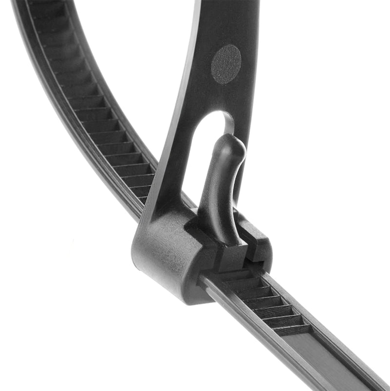 Releasable Reusable Zip Ties 12 Inch Heavy Duty Zip Tie Thick Black Cable Ties Reusable 100 Pack 50lb Tensile Strength Nylon Cable Wire Ties for Multi-Purpose Use Indoor And Outdoor Plastic Tie Wire releasable zip ties 12×0.3inch - NewNest Australia