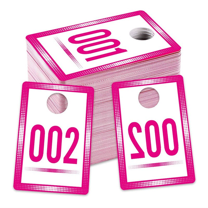 SICOHOME Live Number Tags 1-100,1.7"X 2.5" Live Number Cards with Normal and Reversed Mirrored Numbers 001-100 - NewNest Australia