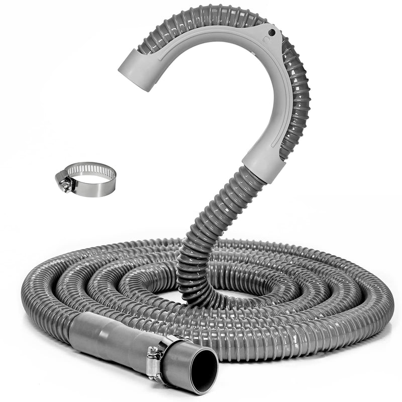 Funmit 8Ft Universal Washing Machine Drain Discharge Hose Flexible Extension Hose High Quality Fit for Most Household Washing Machines - NewNest Australia