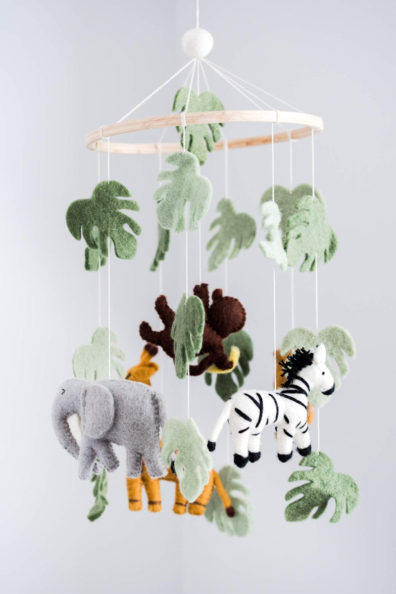 Jungle Animals Baby Mobile, Safari Nursery Room Decor, Safari Theme Nursery, Wild Animals Decoration, Wild Animals Mobile - NewNest Australia